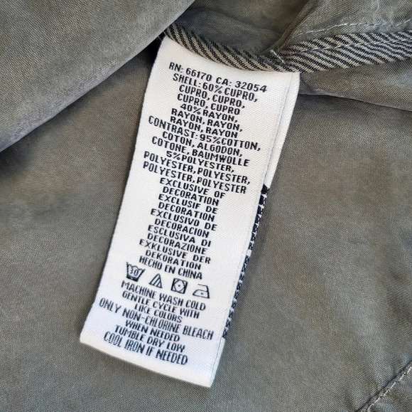 Marrakech Anthropologie Utility Jacket Womens Small Army Green Lightweight Boho - Picture 9 of 12